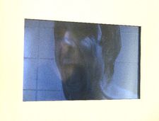 James Franco video loop as Marion Crane in Psycho:  "He has done all of the movie but I chose the shower scene."